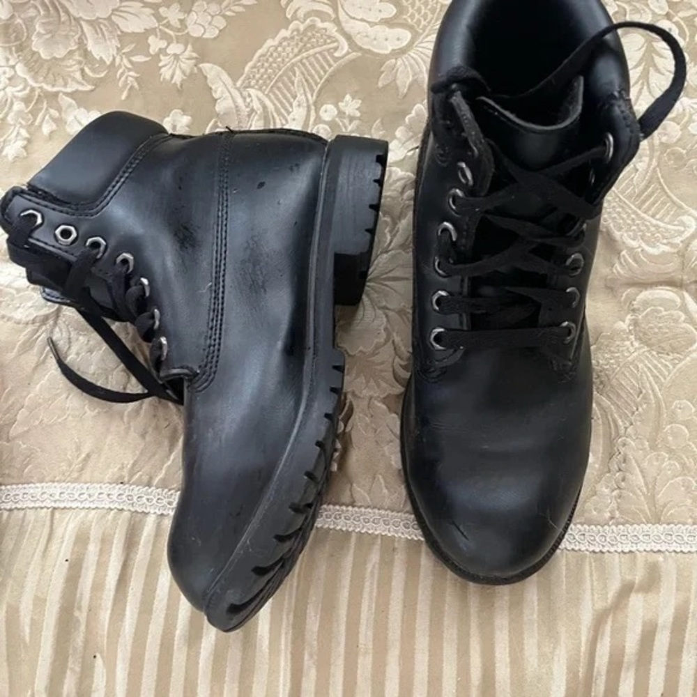 SHEIN Black Men's Lace-Up Boots